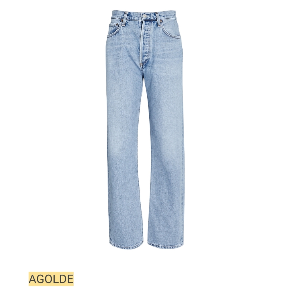 Agolde Light Blue Straight Leg Jeans